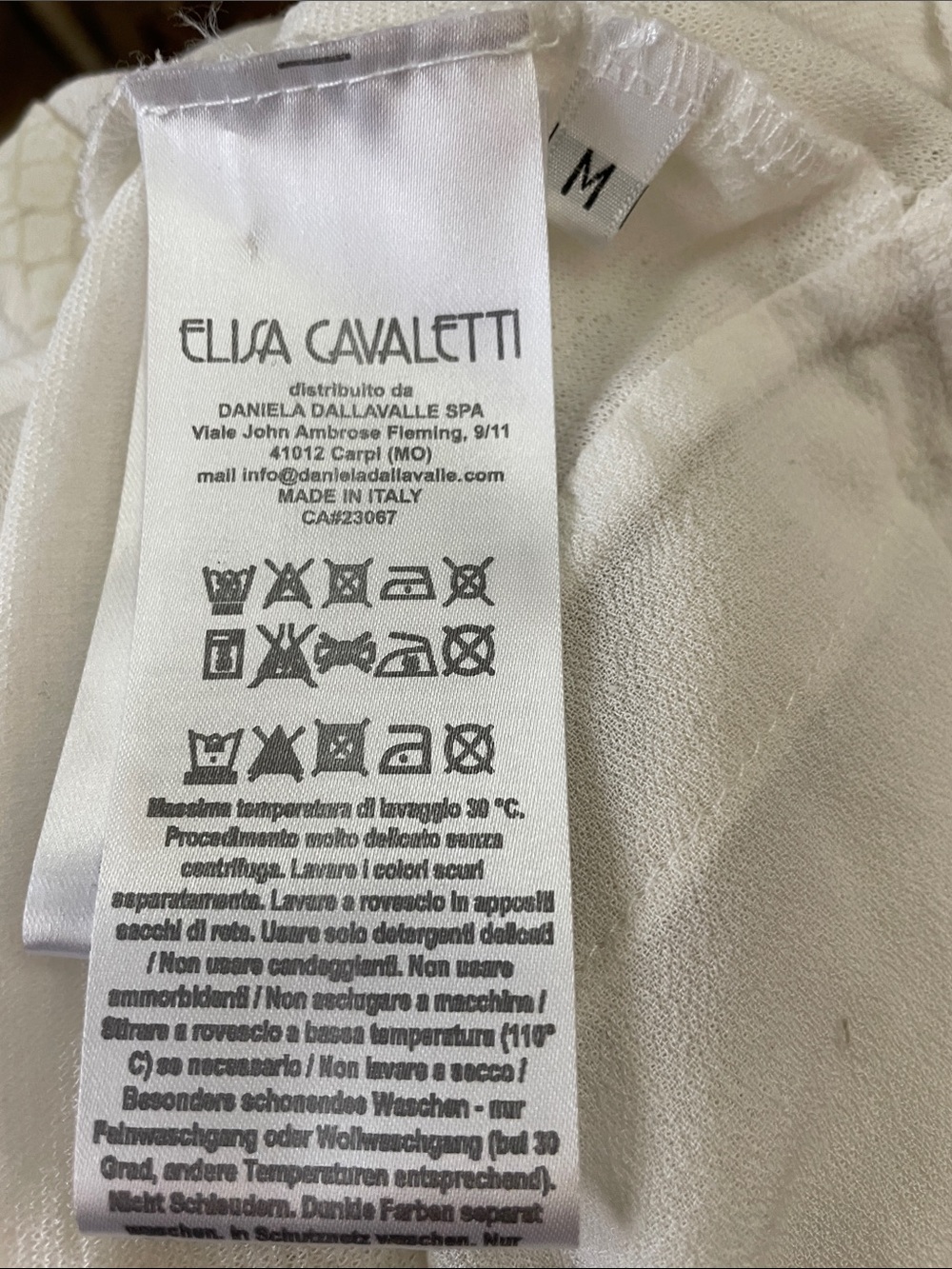 Elisa Cavaletti Cream Knit Cardigan with emblished sleeves made in Italy M - Picture 9 of 10